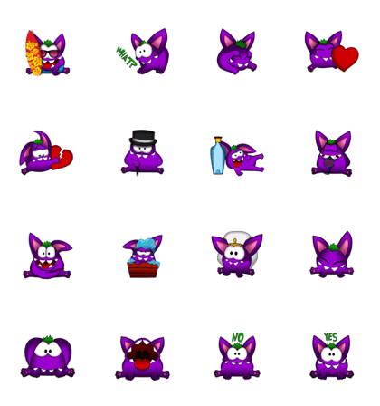 PURPLE GREMLIN 2 (animated)