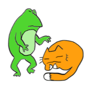 Cat & frog 3