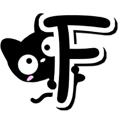 Black cat alphabet