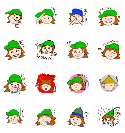 Family's sticker.(The girl)