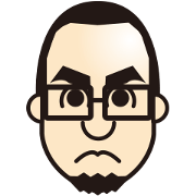 Shaved head,glasses,beard
