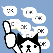 Greetings cat and animals baloon(Anime)