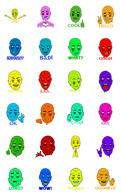 Grime stickers