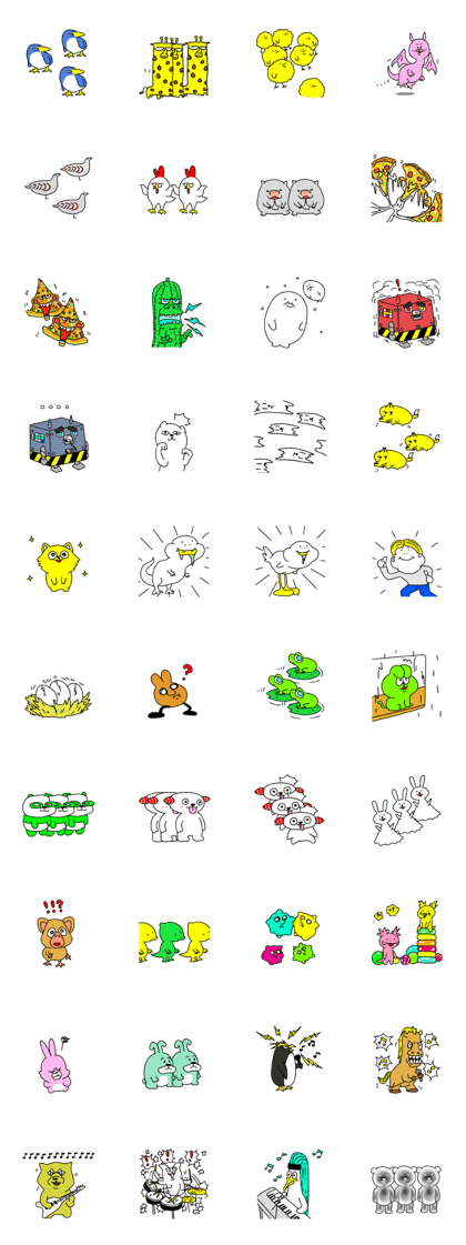 animal and monster sticker