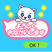 Shiro (white cat) "The cats 6"