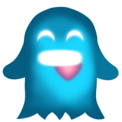 Cute Heart-Glowing Ghost 2 (animated)