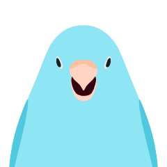 Animated Bird Sticker - tori no iro