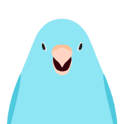 Animated Bird Sticker - tori no iro