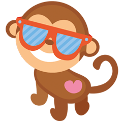 Happy turkmen monkey