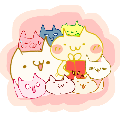 Cats of sticker
