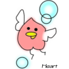 Heart bird Sticker