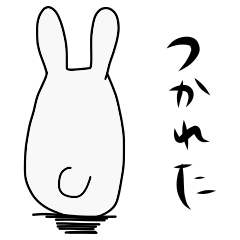 Rabbit tired of life