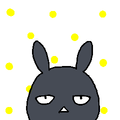 Abdomen black rabbit