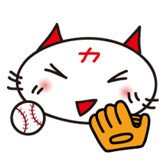 Baseball cheer! Hiroshima cat Sticker