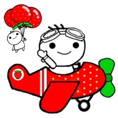 ChiyoR's sweet strawberry stickers