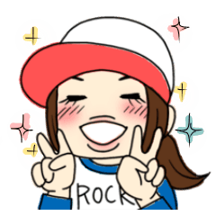 Rock is a love girl Yuka sticker.