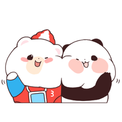 Yururin panda and KUMAHON