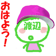 Sticker of Watanabe's face