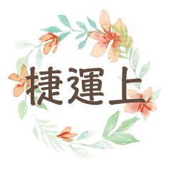 手寫大字水彩手工彩繪花卉花朵花瓣植物06