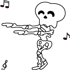 Boonma skeleton (step dance) - Animated