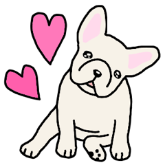 Dog stamp French Bulldog