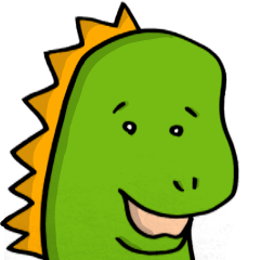 Sticker of dinosaur