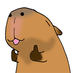 Capybara of everyday Sticker 2