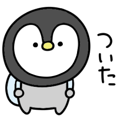 Surreal mini penguins contact sticker