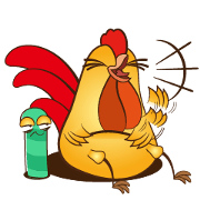 Funny chicken.