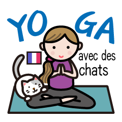 YOGA with cats -French version-