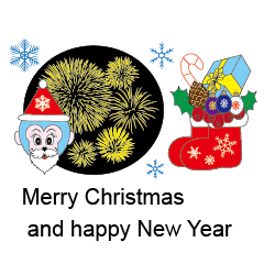 藍色寶貝 聖誕節和新年  英文