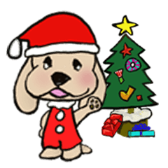 Lovely dogs Sticker/Christmas version