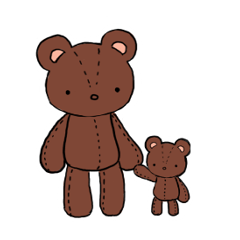 Stuffed animal stickers