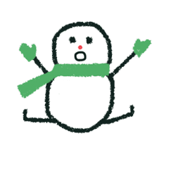 snow man animation (rakugaki)