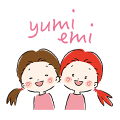 Yumi&Emi_LineSticker