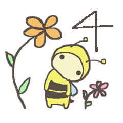 A little honey bee sticker4