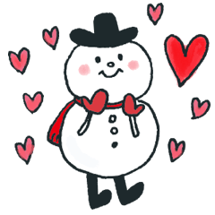 Snowman Winter Sticker