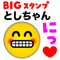 TOSHI-CHAN FACE (Big Sticker)