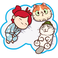 Pinchi Merry Berry and the cats[Animated