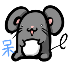 funny mouse sticker