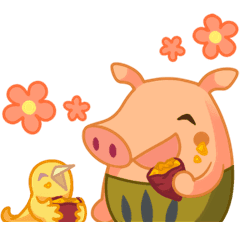 Super Cute Hog-san Stickers