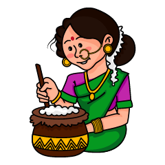 Pongal Festival Stickers