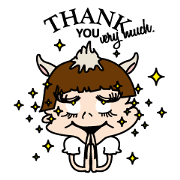 animal girl sticker animal girl sticker