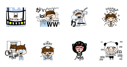 animal girl sticker animal girl sticker