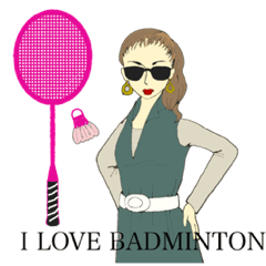 I love badminton