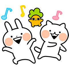 うさぎゅーん ねこぎゅーん Line スタンプ Line Store うさぎゅーん ねこぎゅーん Line スタンプ Line Store