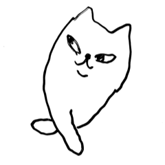 neko cat senpai with friends Sticker