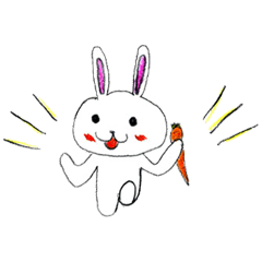 Good friends Rabbits sticker