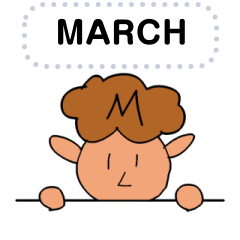 MARCH CUSTOM STAMP