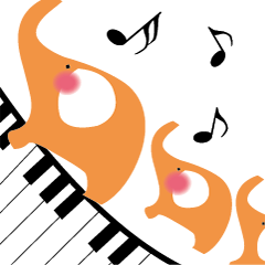 Little Orange Music Elephant- II